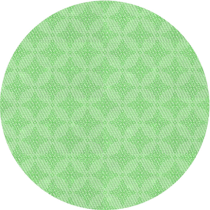 Square Patterned Green Rug, pat2377grn