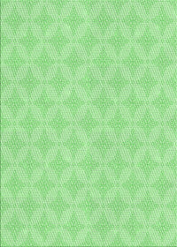 Machine Washable Transitional Green Rug, wshpat2377grn