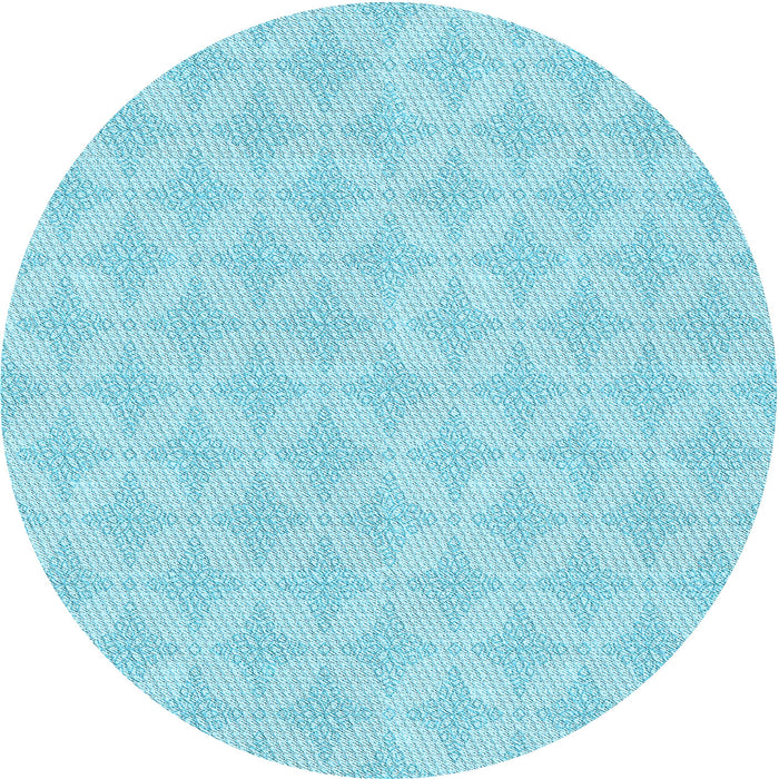 Square Patterned Diamond Blue Rug, pat2377lblu