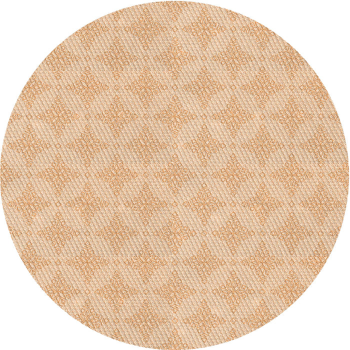 Square Machine Washable Transitional Deep Peach Orange Rug in a Living Room, wshpat2377org