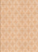 Patterned Deep Peach Orange Rug, pat2377org