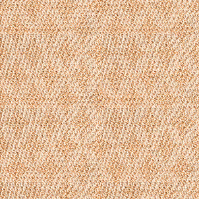 Patterned Deep Peach Orange Rug, pat2377org