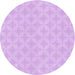 Square Patterned Purple Rug, pat2377pur