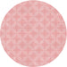 Square Patterned Pink Rug, pat2377rd