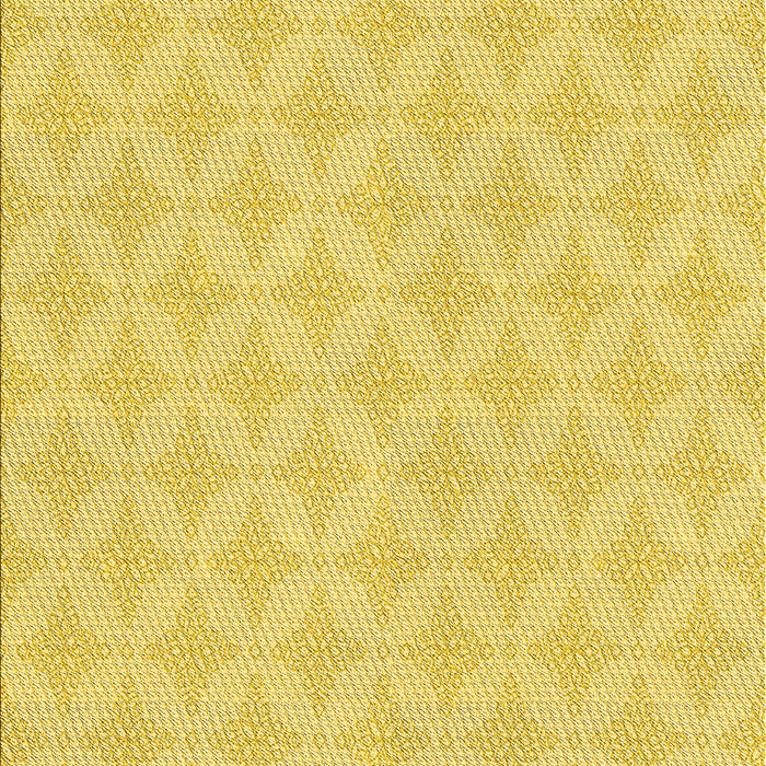 Patterned Yellow Rug, pat2377yw