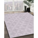 Machine Washable Transitional Lavender Purple Rug in a Family Room, wshpat2377