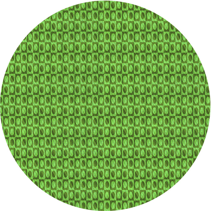 Square Patterned Green Rug, pat2378grn
