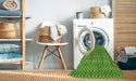 Machine Washable Transitional Green Rug in a Washing Machine, wshpat2378grn