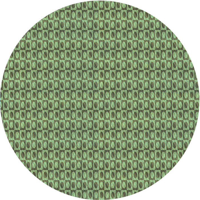 Square Patterned Green Peas Green Rug, pat2378lblu