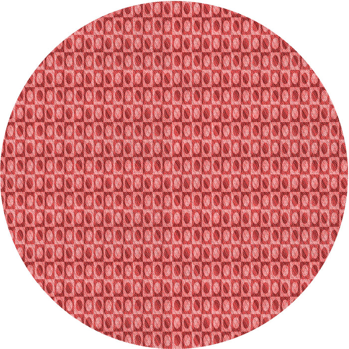 Square Patterned Red Rug, pat2378rd