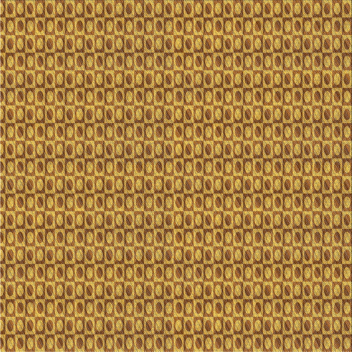 Square Patterned Orange Novelty Rug, pat2378