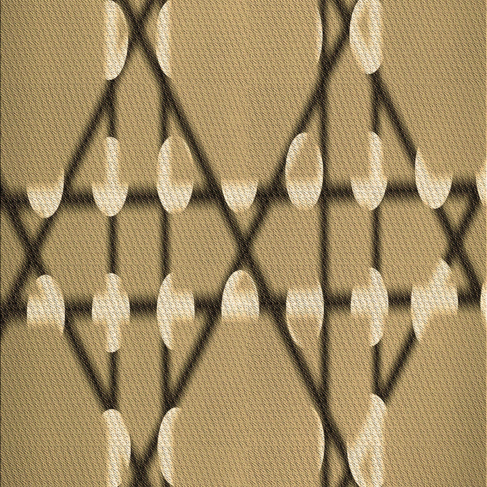 Machine Washable Transitional Metallic Gold Rug, wshpat2379brn