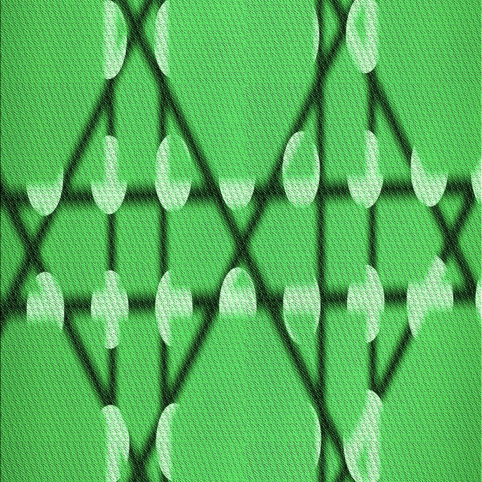 Patterned Neon Green Rug, pat2379grn