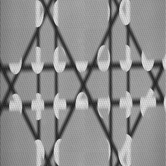 Machine Washable Transitional Cloud Gray Rug, wshpat2379gry