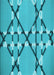 Patterned Bright Cyan Blue Rug, pat2379lblu