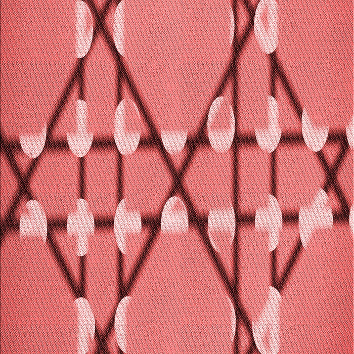 Patterned Red Rug, pat2379rd