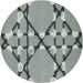 Square Machine Washable Transitional Silver Gray Rug, wshpat2379