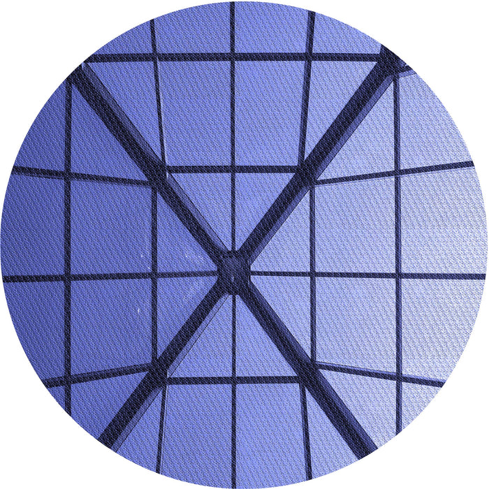 Square Machine Washable Transitional Denim Blue Rug in a Living Room, wshpat238blu