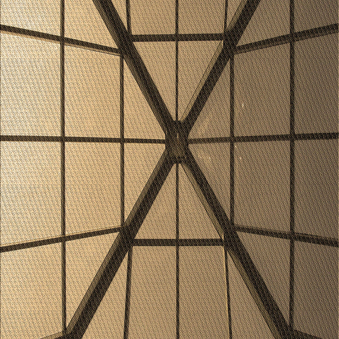 Patterned Metallic Gold Rug, pat238brn