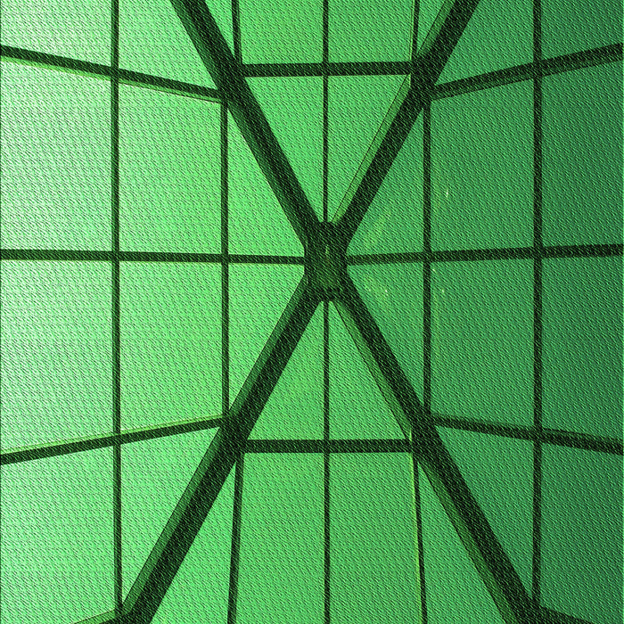 Machine Washable Transitional Green Rug, wshpat238grn