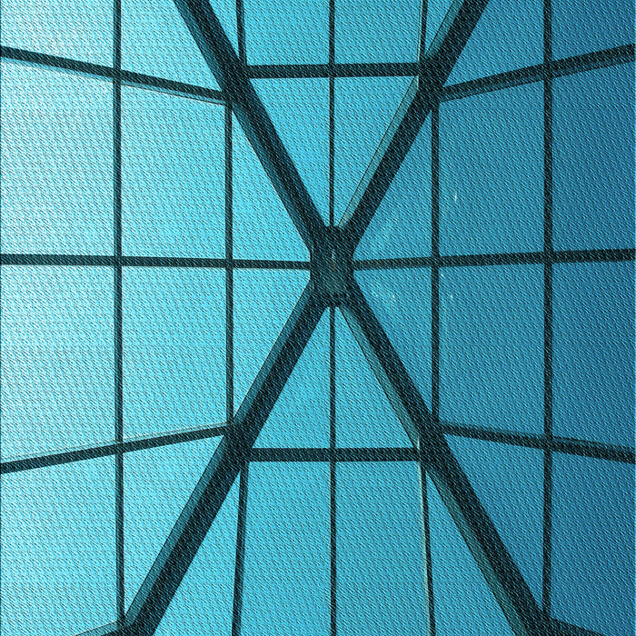 Patterned Dark Cyan Green Rug, pat238lblu