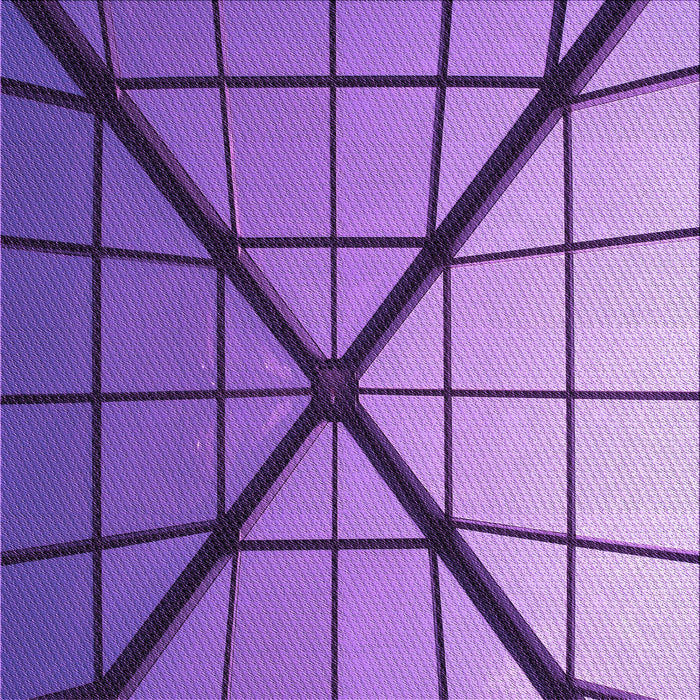 Round Patterned Amethyst Purple Rug, pat238pur