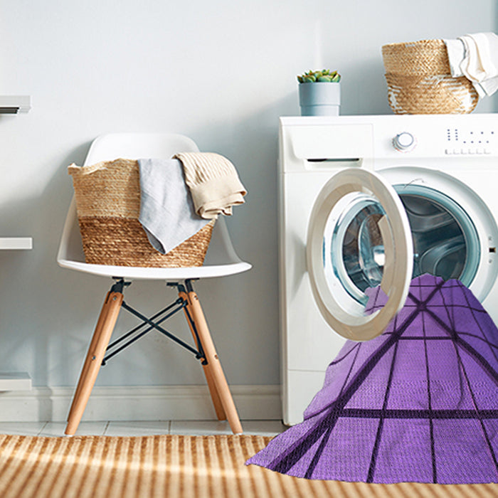 Machine Washable Transitional Amethyst Purple Rug in a Washing Machine, wshpat238pur