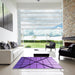 Machine Washable Transitional Amethyst Purple Rug in a Kitchen, wshpat238pur