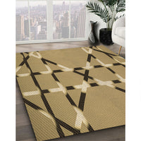 Patterned Oak Brown Rug, pat2380brn