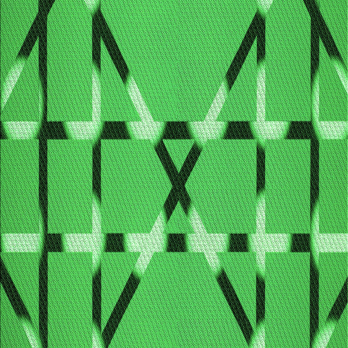 Patterned Neon Green Rug, pat2380grn