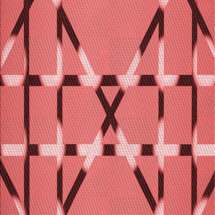 Patterned Red Rug, pat2380rd