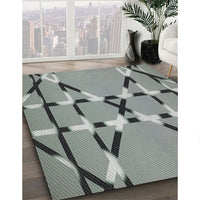 Patterned Gray Novelty Rug, pat2380