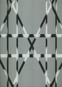 Patterned Gray Novelty Rug, pat2380