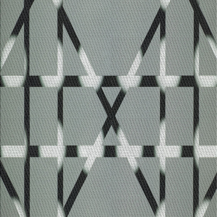 Patterned Gray Novelty Rug, pat2380