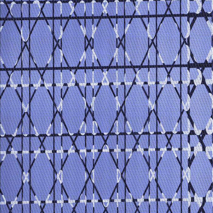 Patterned Sky Blue Rug, pat2381blu