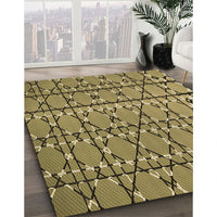 Patterned Red Brown Rug, pat2381brn