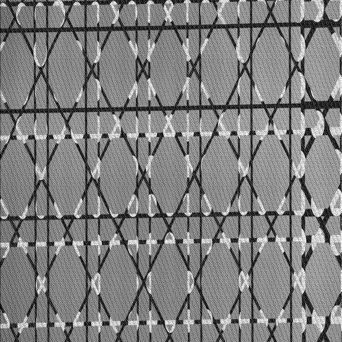 Patterned Dark Gray Rug, pat2381gry