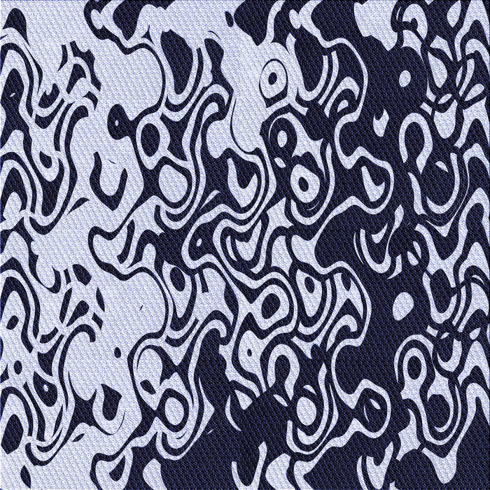 Round Patterned Night Blue Rug, pat2382blu