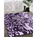 Machine Washable Transitional Dark Purple Rug in a Family Room, wshpat2382pur