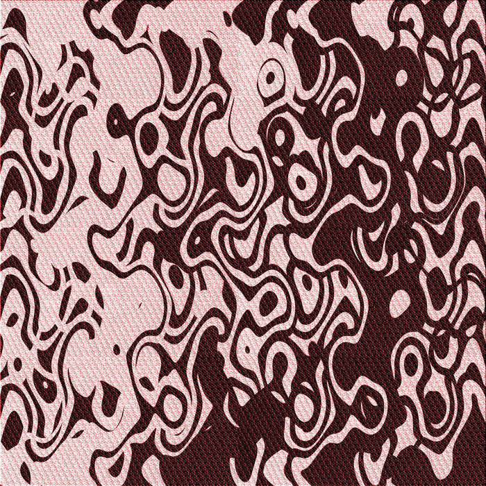 Round Patterned Baby Pink Rug, pat2382rd