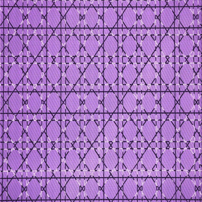 Round Machine Washable Transitional Violet Purple Rug, wshpat2383pur