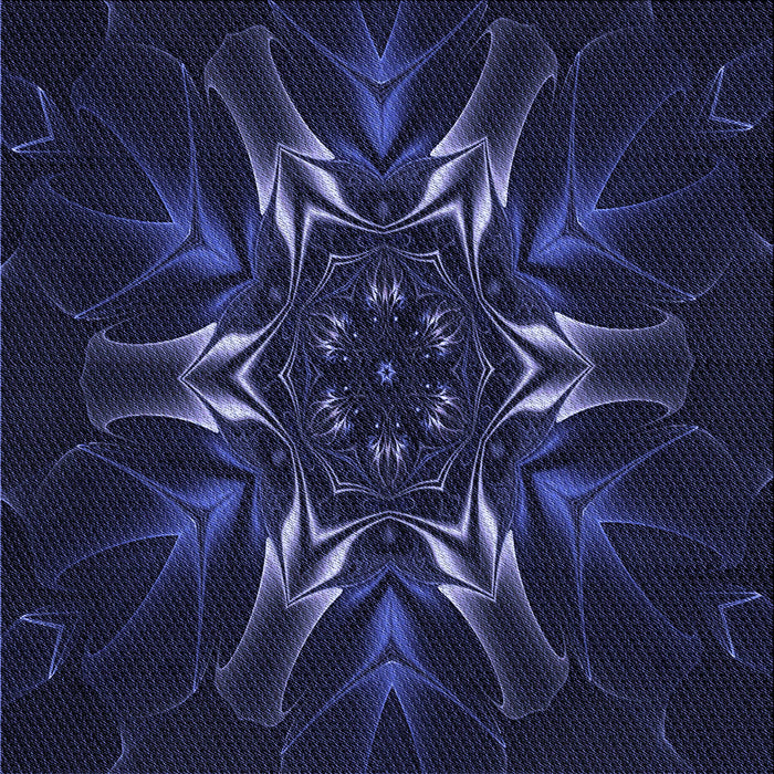 Round Patterned Deep Periwinkle Purple Rug, pat2384blu