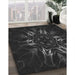 Machine Washable Transitional Black Rug in a Family Room, wshpat2384gry