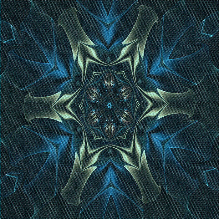 Round Patterned Teal Green Rug, pat2384lblu