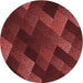 Square Patterned Red Rug, pat2385rd