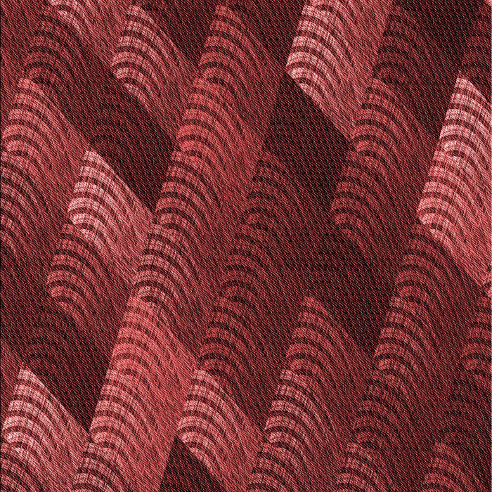 Patterned Red Rug, pat2385rd