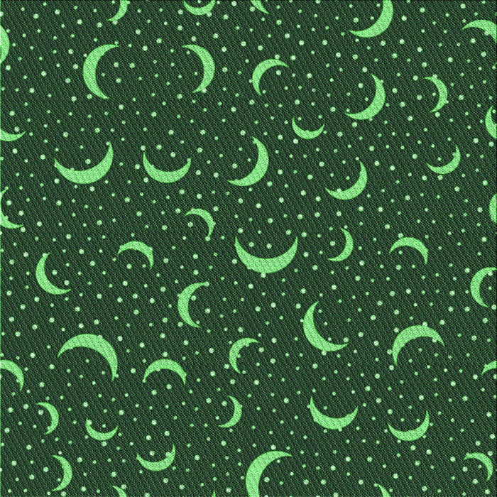 Round Patterned Dark Forest Green Rug, pat2386grn