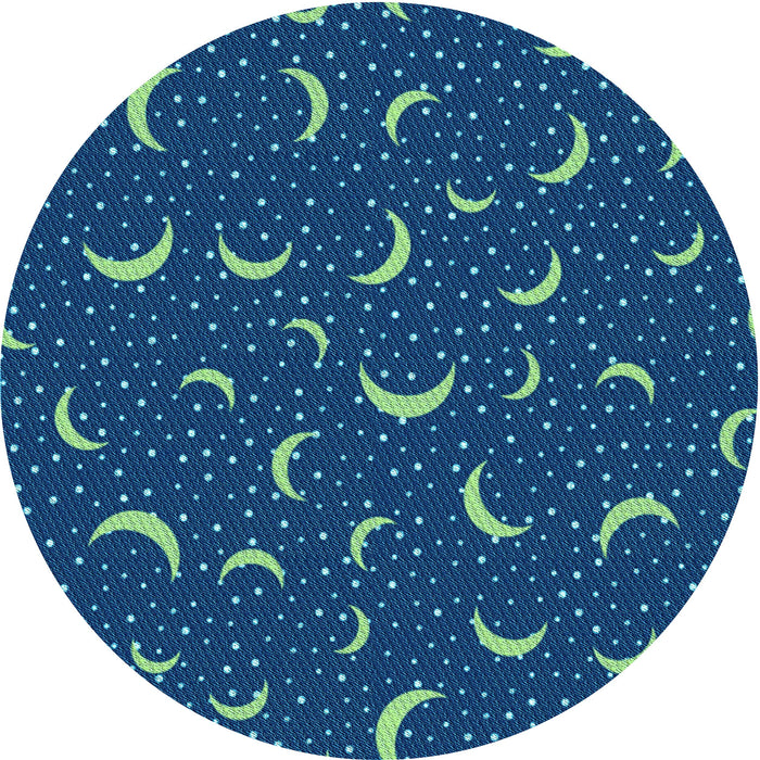 Square Patterned Blueberry Blue Rug, pat2386lblu