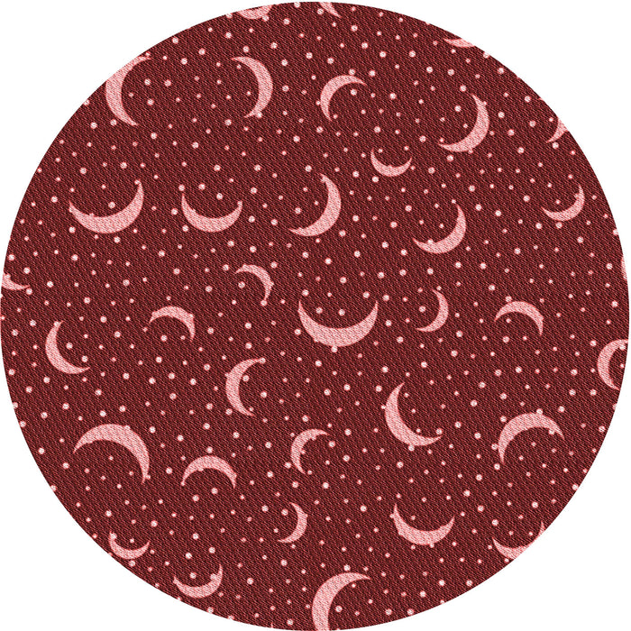 Square Patterned Red Rug, pat2386rd