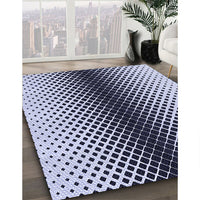 Patterned Blue Rug, pat2387blu